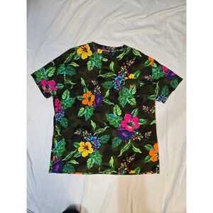 Polo Ralph Lauren Camo Floral Hibiscus Classic Fit Tee Size L